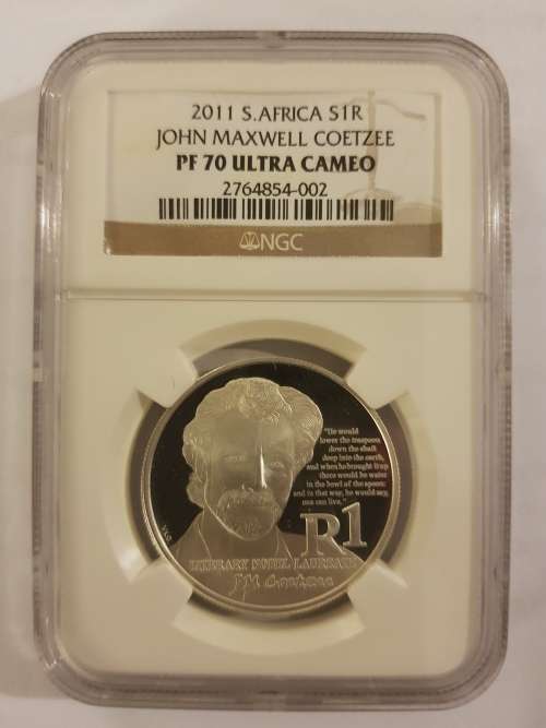 2011 JOHN MAXWELL COETZEE LAUREATE PF70 UC !!