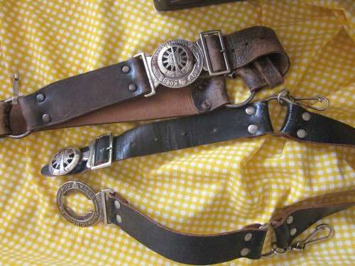 2xVoortrekker Belts brown and black