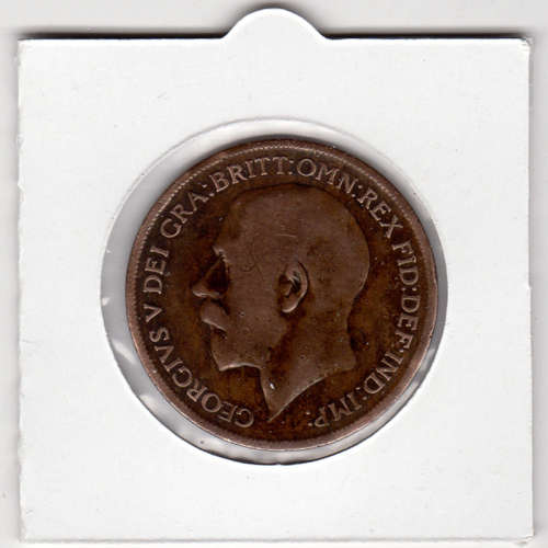 1921 UK - 1 Penny - 1D - In 2 x 2 Coin Flip