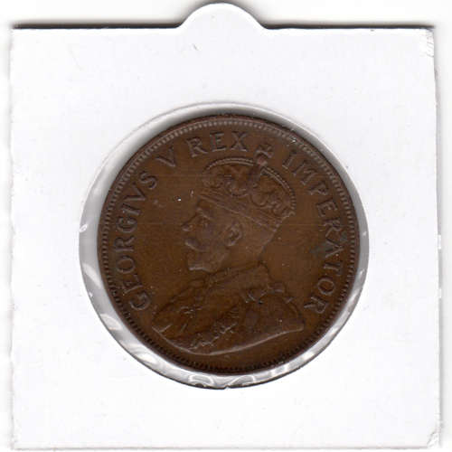 1935 Union Of South Africa - 1 Penny - 1D - In 2 x 2 Coin Fli0