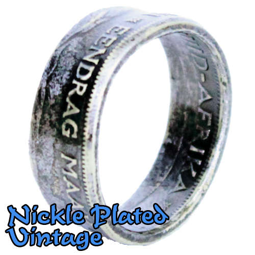 Eendrag Maak Mag - Unity Is Strength *** Ladies or Men's Coin Ring *** RSA - 1/2 or 1 Cent