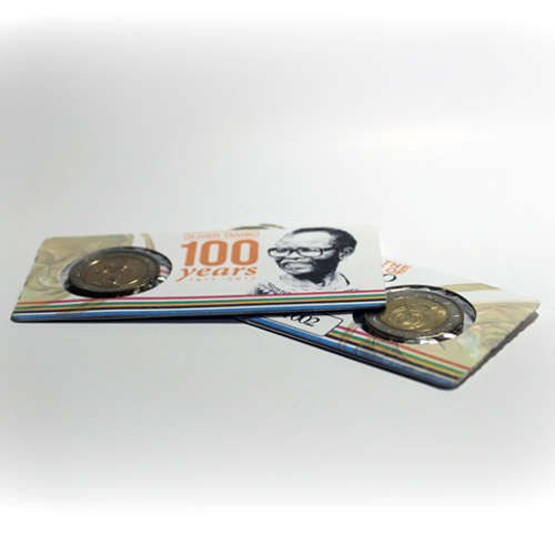 O.R. Tambo Centenary Five Rand Coin Flip Limited Edition - R5 2017 MS63-MS70 Potential