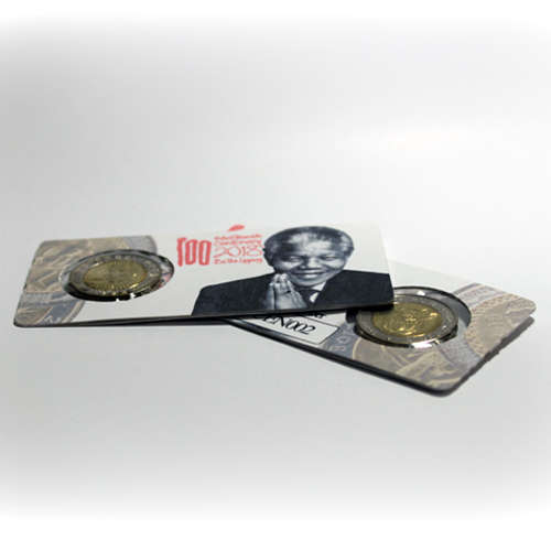 Mandela Centenary Five Rand Coin Flip Limited Edition - R5 2018 MS63-MS70 Potential