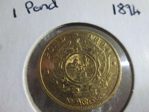 1894 Kruger 1 Pound Gold