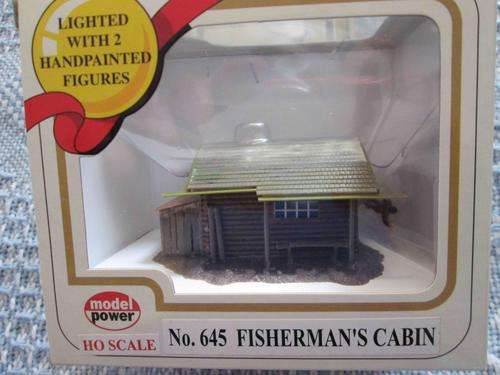 HO Pre-built Fisherman's Cabin
