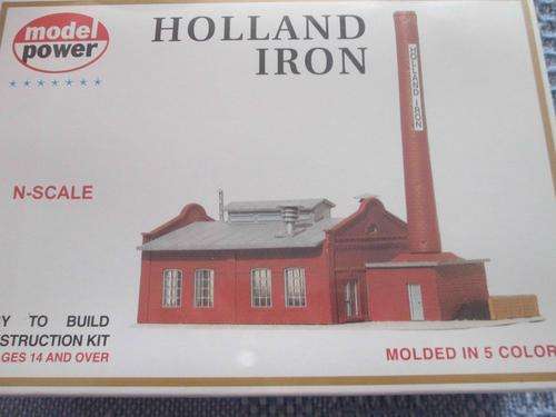 N Scale Holland Iron with Boiler Room and Chimney Kit (Price reduced)