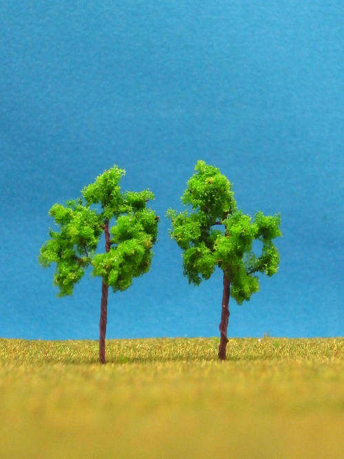 10 N Scale trees 3.5cm high