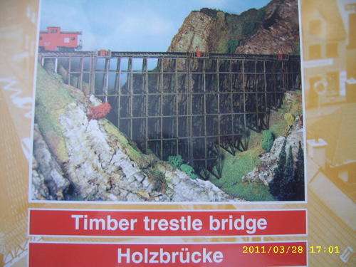 N scale Heljan Timber Bridge Kit New