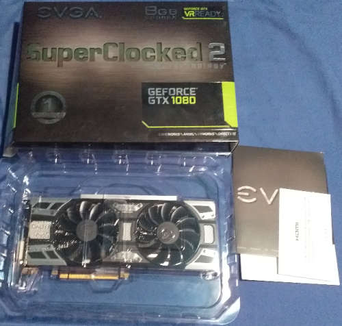 EVGA GeForce GTX 1080 SC Gaming ACX 3.0 08G-P4-6183-KR 8GB GDDR5X 256-bit PCI-E 3.0 Desktop Graphics