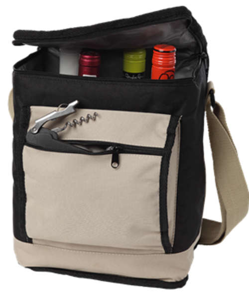 Wine Cooler Bag - black/stone colour  - New - BARRON