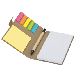 Recycled Notebook with Pen and Flags - 1 colour - New - BARRON