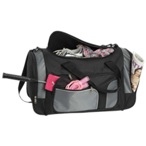Spotted Lapel Sports Bag - black and grey colours - New - BARRON