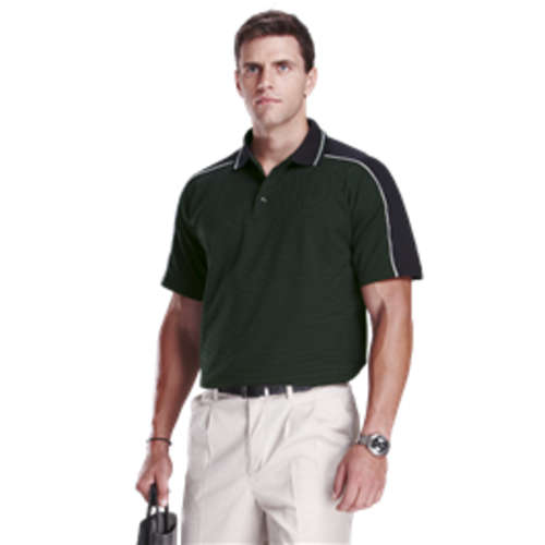 Mens Shoulder Stripe Golf Shirt - loose pocket - 3 colours - New - BARRON - 3XL/4XL/5XL