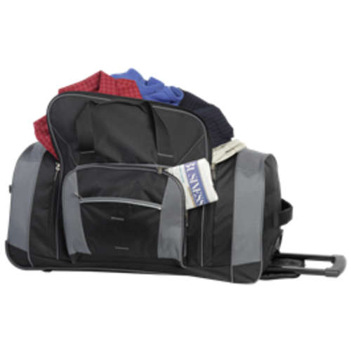 Extra Large Rolling Travel Duffel - BARRON - New - black colour