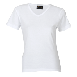 190g Ladies V-Neck T-shirt - BARRON - 4 colours - XS/S/M/L