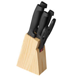 Kitchen Set in Wooden Block - New - BARRON