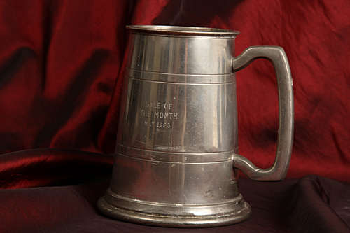 Silver beer mug