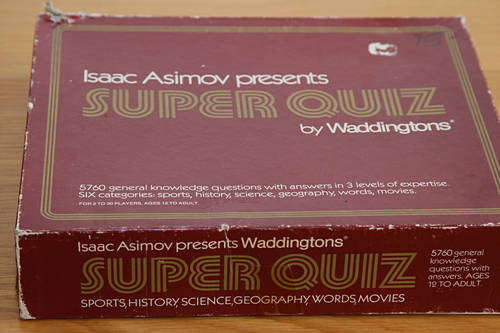 Super Quiz Game - 3 levels and 6 categories - Isaac Asimov