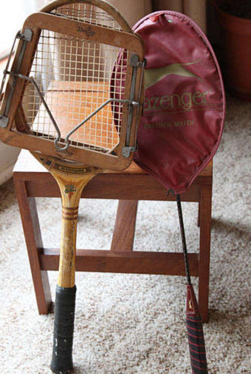 Collectors sports equipment - 1 tennis and 1 squash racket