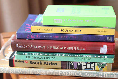 8 books-Various S.A. books restaurant/tourist/B&B guide,  Marike, Raymond Ackerman etc