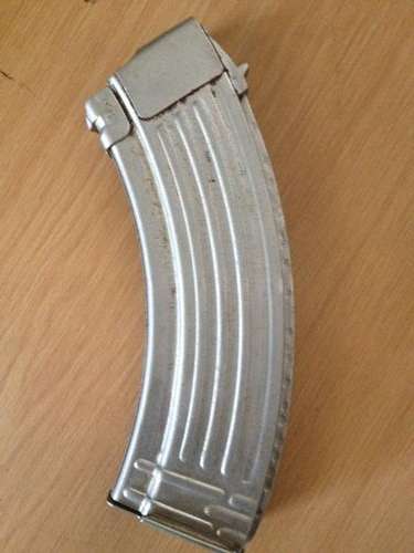 AK 47 ,chromed parade magazine