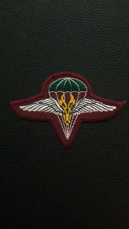 south african parabat cloth beret badge ,original,parabat