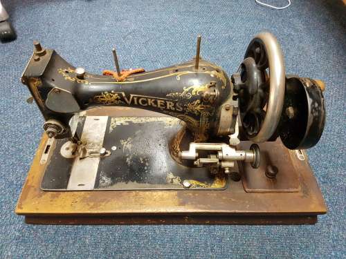 VICKERS sewing machine - ALL ORIGINAL!