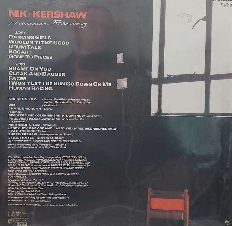 Nik Kershaw L.P  Includes `Wouldn`t It Be Good`