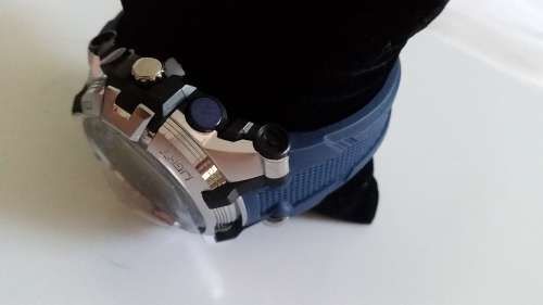 Beautiful Bad Boy Ana-digital Watch in Navy and Silver!