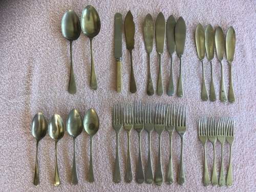 Vintage Sheffield (Silver Plated) Cutlery Lot - 27 Pieces