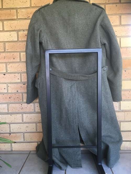 Genuine 1946 Swedish Military Full Length Pea Coat Soderberg 3 Crowns