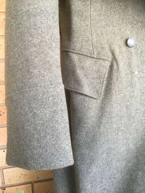Genuine 1946 Swedish Military Full Length Pea Coat Soderberg 3 Crowns