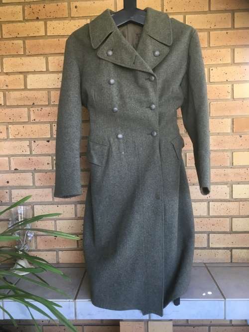 Genuine 1946 Swedish Military Full Length Pea Coat Soderberg 3 Crowns