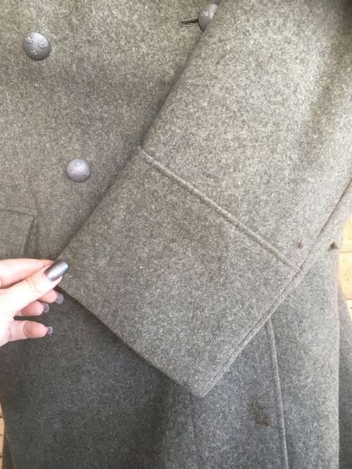 Genuine 1946 Swedish Military Full Length Pea Coat Soderberg 3 Crowns