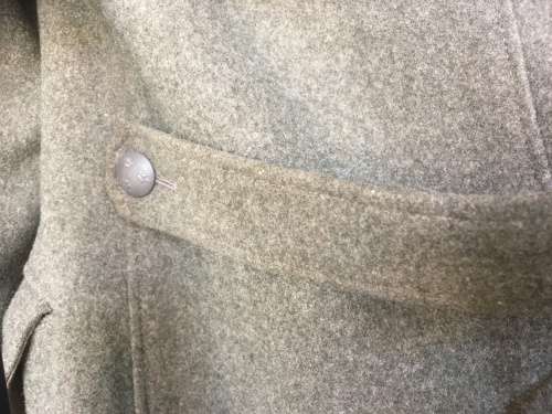 Genuine 1946 Swedish Military Full Length Pea Coat Soderberg 3 Crowns