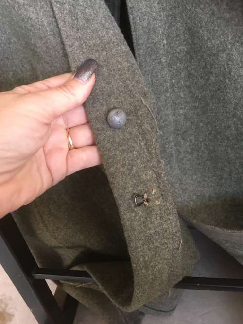Genuine 1946 Swedish Military Full Length Pea Coat Soderberg 3 Crowns