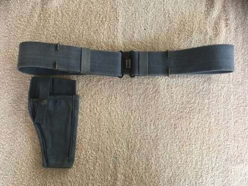 Old ?SAAF? webbing belt and holster