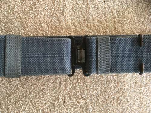 Old ?SAAF? webbing belt and holster