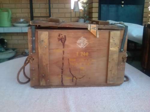 SADF WOODEN Ammo Box - good condition!