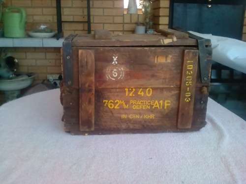 SADF WOODEN Ammo Box - good condition!