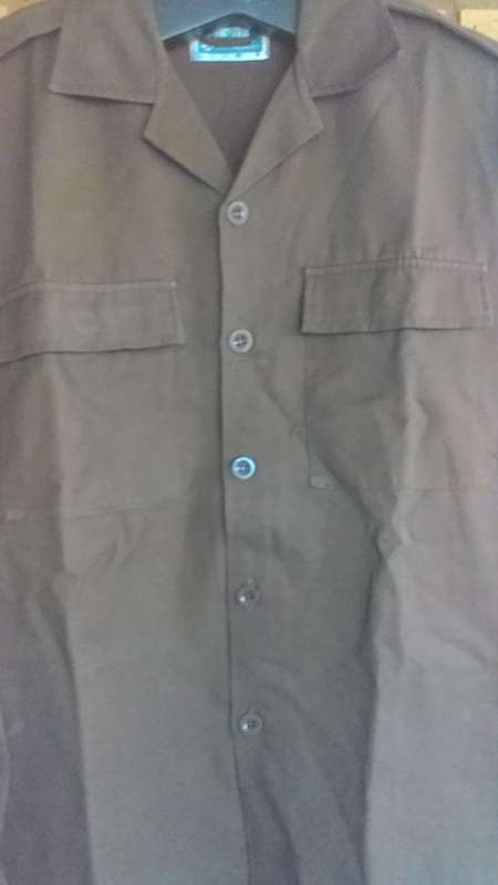 SANDF browns long sleeve shirt -size 112 -great condition