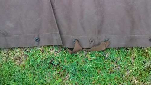SADF GROUNDSHEET WITH CLIPS 1976-GOOD CONDITION