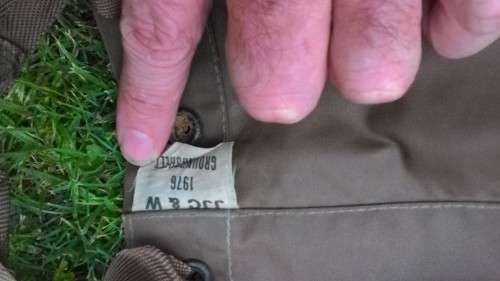 SADF GROUNDSHEET WITH CLIPS 1976-GOOD CONDITION