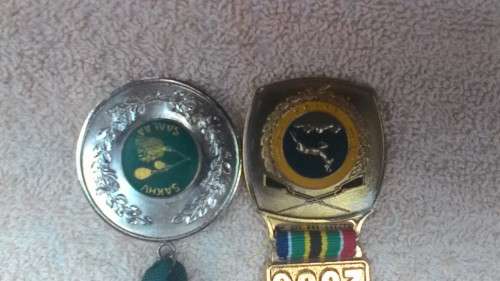 SATRA SHOOTING MEDALS -9 MEDALS AVAILABLE(R 25  EACH)