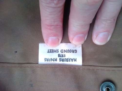 SADF GROUND SHEET COVER -1976