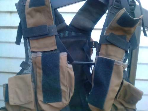 SADF battle jacket -all clips and zips working