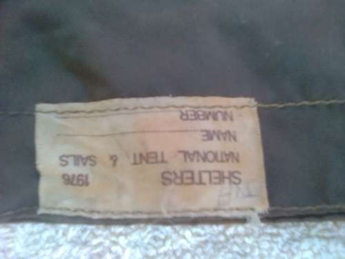 SADF GROUND SHEET COVER -1976
