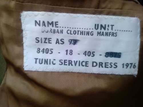 SADF STEP OUT JACKET -SIZE AS -99 -1976