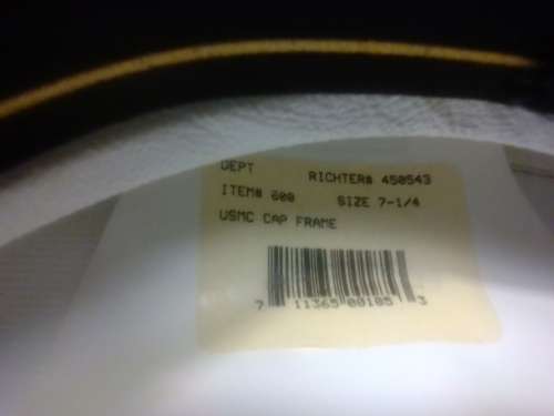 AMERICA USMC ITEM 600 SIZE 7-1/4 (USMC CAP FRAME ) HAT