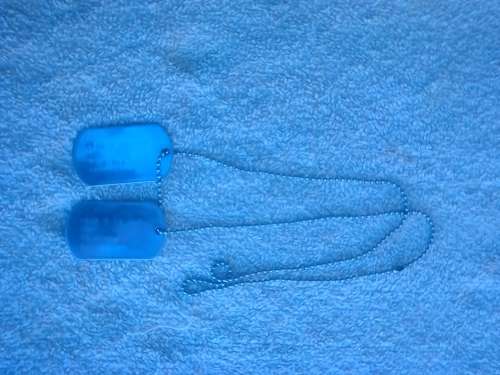 SADF DOG TAGS -77 ;;;;;; PR